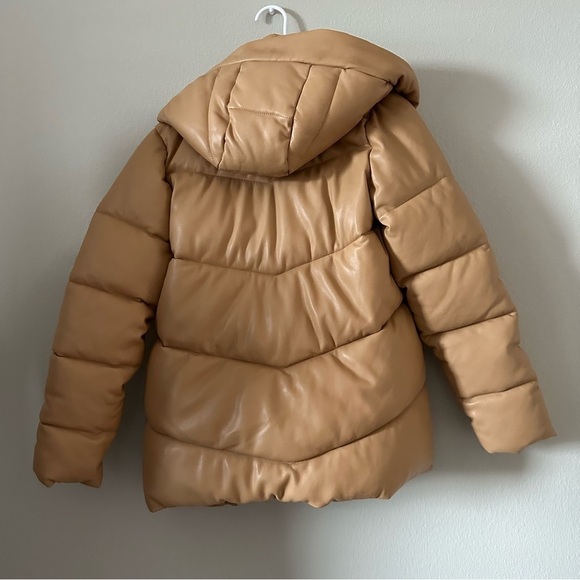 Abercrombie & fitch ultra mid-length vegan leather woman’s puff jacket - Picture 8 of 11